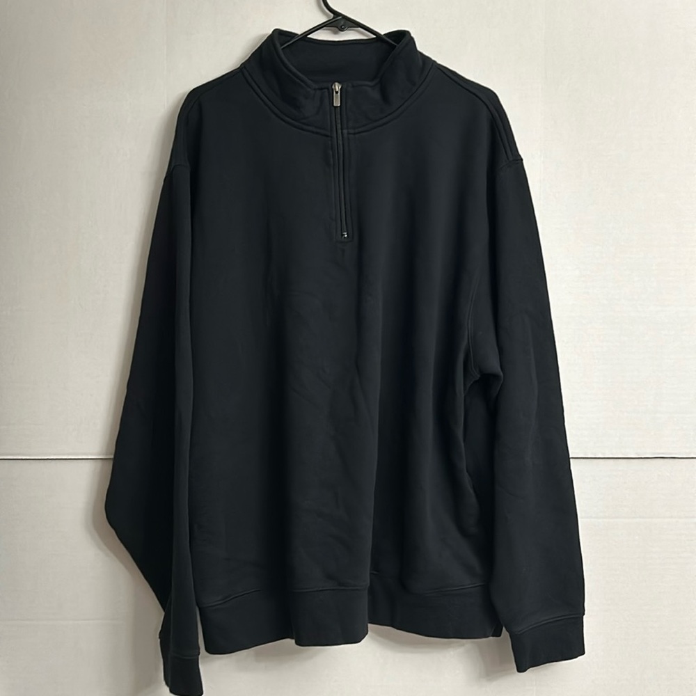 L.L Bean Mens Black Traditional Fit Long Sleeves Casual Zip Up Jacket Size XL